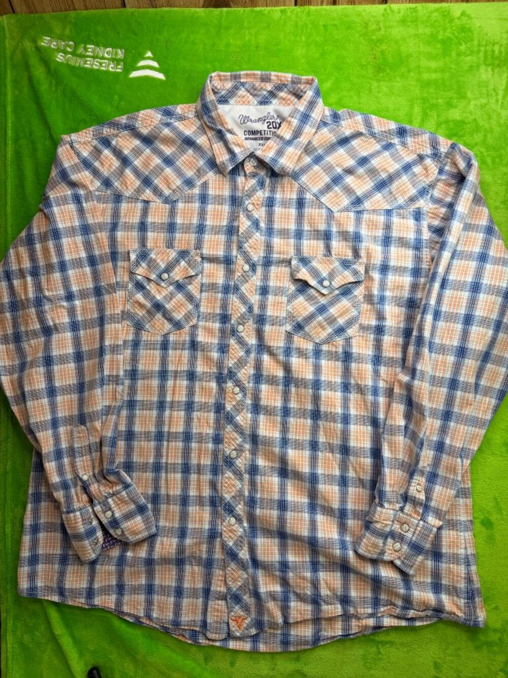 Wrangler 20X Competition XXL Plaid Shirt Advanced Comfort